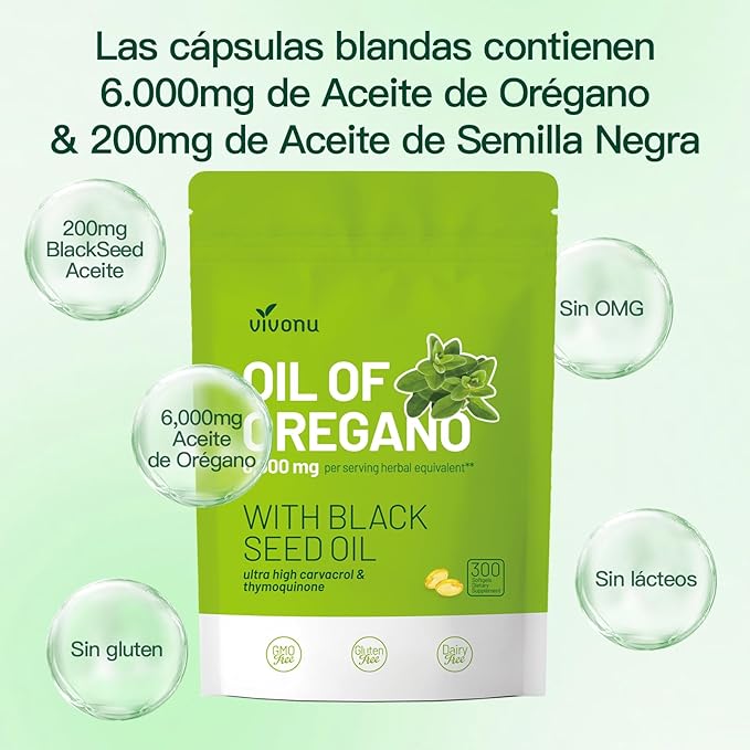 CÁPSULAS BLANDAS DE ACEITE DE ORÉGANO