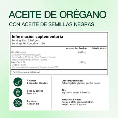 CÁPSULAS BLANDAS DE ACEITE DE ORÉGANO